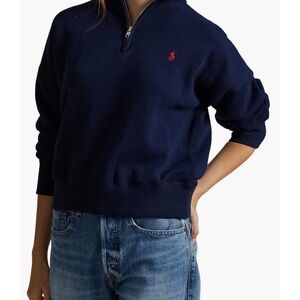 Polo Ralph Lauren Navy Zip Up Sweater